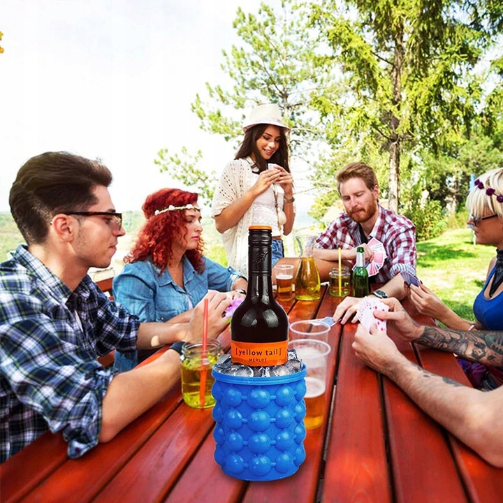 Kostkarka Do Lodu Silikonowa Wiaderko Na Lód