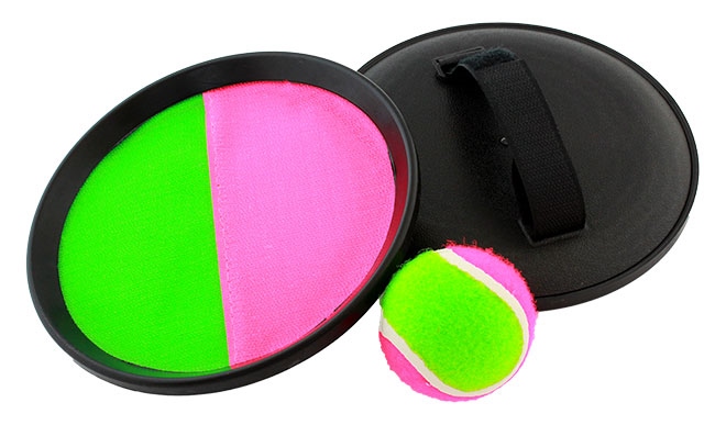 Gra Paletki Na Rzep Z Piłką Rzucaj Złap Rakietki Catch Ball Rzepy Piłka