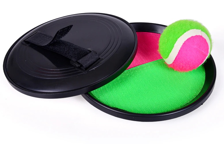 Gra Paletki Na Rzep Z Piłką Rzucaj Złap Rakietki Catch Ball Rzepy Piłka