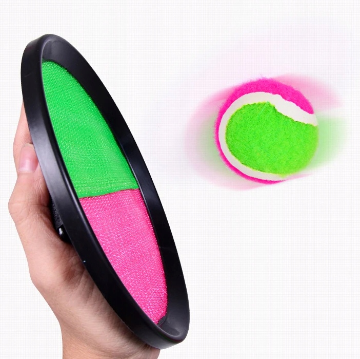 Gra Paletki Na Rzep Z Piłką Rzucaj Złap Rakietki Catch Ball Rzepy Piłka