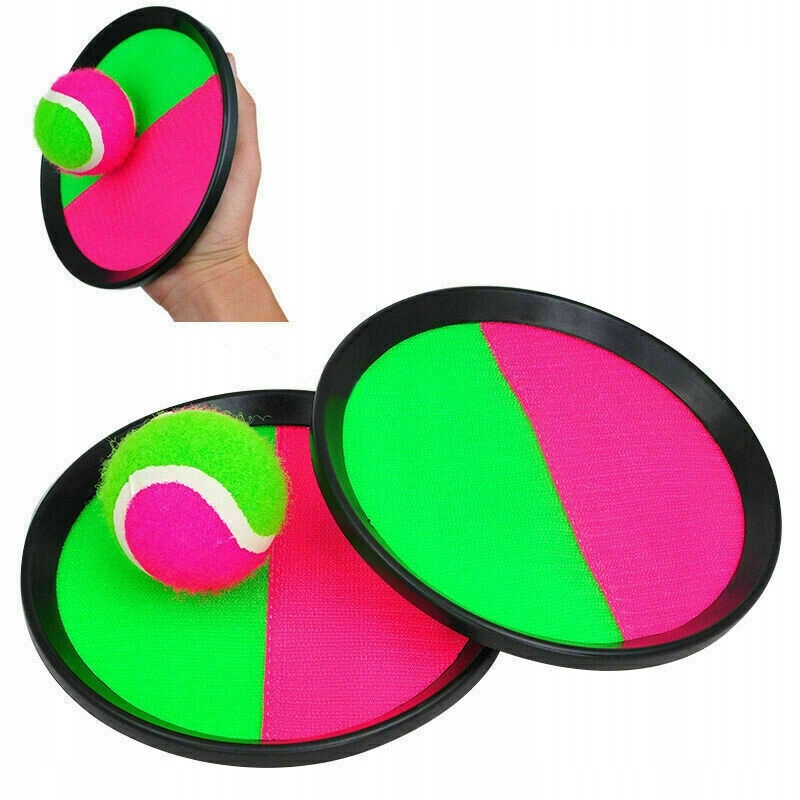 Gra Paletki Na Rzep Z Piłką Rzucaj Złap Rakietki Catch Ball Rzepy Piłka