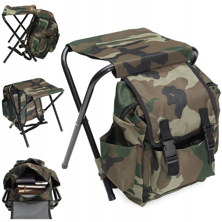 Krzesełko Krzesło Plecak Dla Emeryta Seniora 3w1