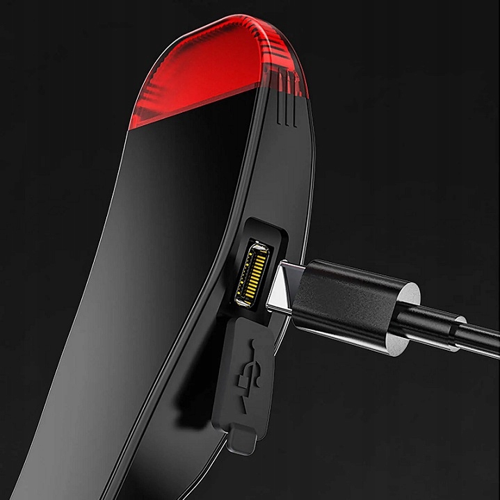 Latarka Czołówka Lampka Led Cob Do Biegania Na Rower Mocna Akumulator Usb