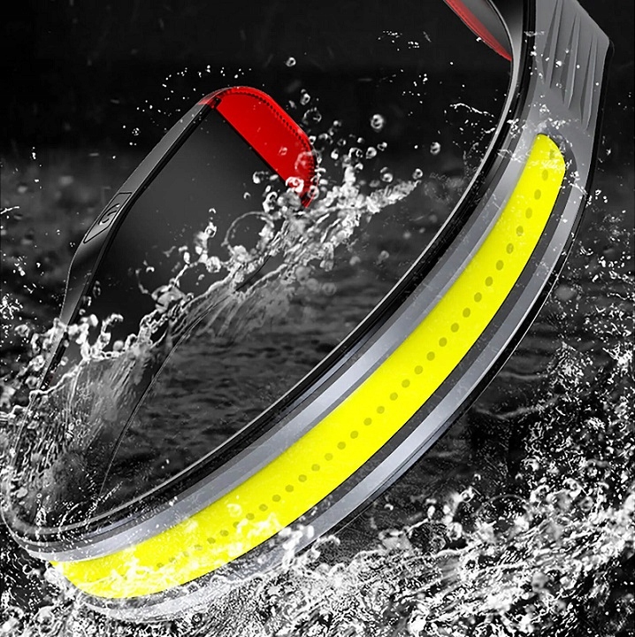 Latarka Czołówka Lampka Led Cob Do Biegania Na Rower Mocna Akumulator Usb