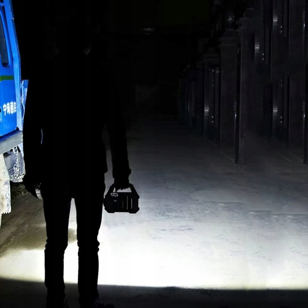 Szperacz Latarka Led Akumulatorowa Powerbank Solarna Moc 7 Trybów Usb Zoom