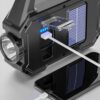 Szperacz Latarka Led Akumulatorowa Powerbank Solarna Moc 7 Trybów Usb Zoom
