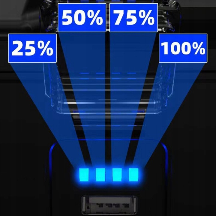 Szperacz Latarka Led Akumulatorowa Powerbank Solarna Moc 7 Trybów Usb Zoom