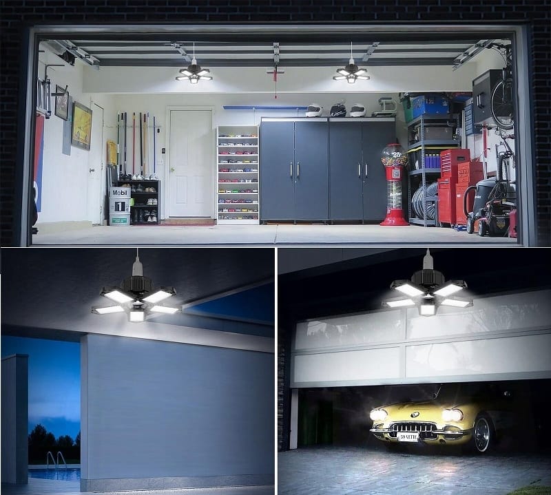 Mocna Lampa Warsztatowa Do Garażu 80w Sufitowa Robocza Żarówka Led E27 6w1