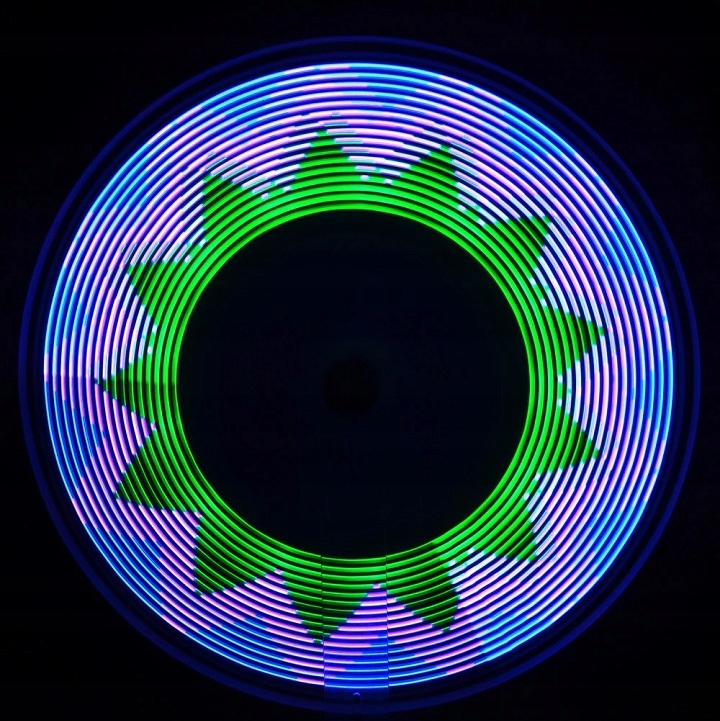 Oświetlenie Kół Na Szprychy Lampka Rowerowa Led Przednia Tylna Kolorowa