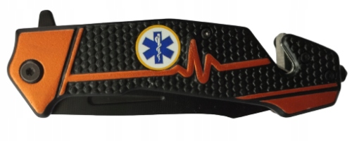 Nóż Ratowniczy Scyzoryk Sprężynowy Zbijak Sos 3w1