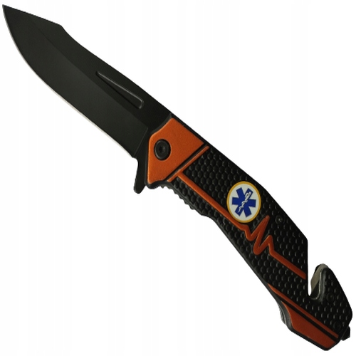 Nóż Ratowniczy Scyzoryk Sprężynowy Zbijak Sos 3w1