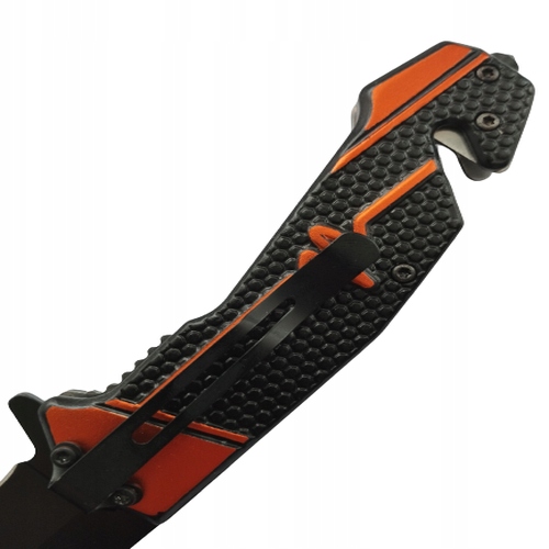 Nóż Ratowniczy Scyzoryk Sprężynowy Zbijak Sos 3w1