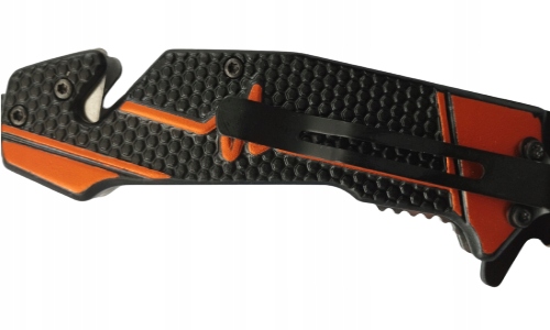 Nóż Ratowniczy Scyzoryk Sprężynowy Zbijak Sos 3w1