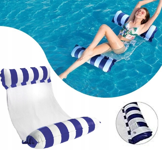 Hamak Wodny Materac Do Pływania Dmuchany Do Basenu Fotel Leżak Plażowy