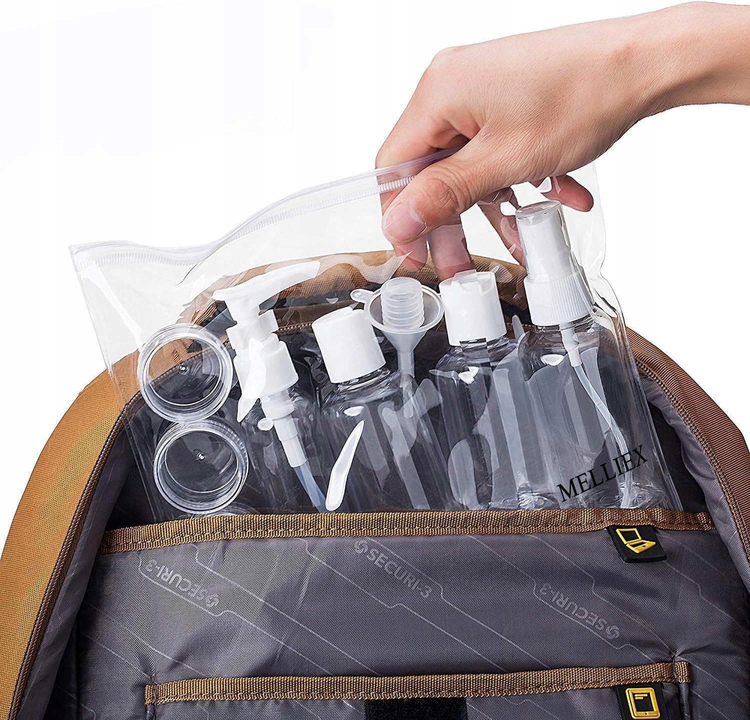 Pojemniki Podróżne Butelki Kosmetyki Wakacje Do Samolotu Bagażu Kosmetyczka