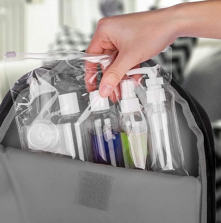 Pojemniki Podróżne Butelki Kosmetyki Wakacje Do Samolotu Bagażu Kosmetyczka