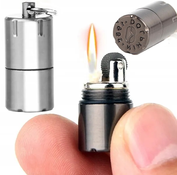 Taktyczna Kieszonkowa Mini Zapalniczka Brelok Sos Survival Krzesiwo Ogień