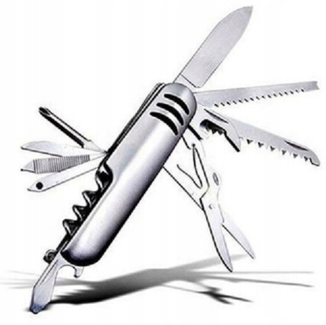 Niezbędnik Turystyczny Scyzoryk Nóż Survival 10w1