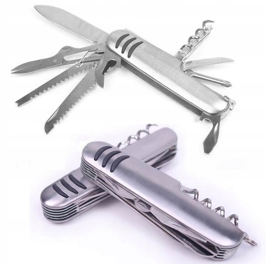 Niezbędnik Turystyczny Scyzoryk Nóż Survival 10w1