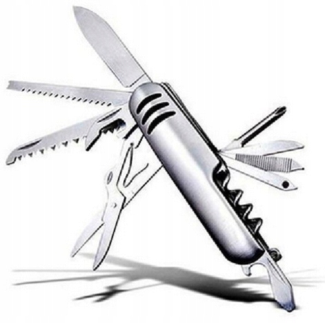 Niezbędnik Turystyczny Scyzoryk Nóż Survival 10w1