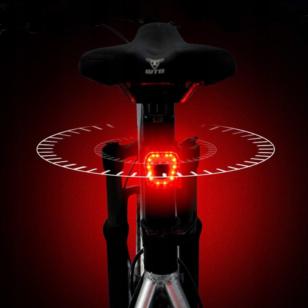 Lampka Rowerowa Wodoodporna Akumulator Tył Led
