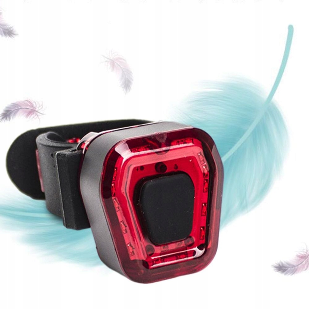 Lampka Rowerowa Wodoodporna Akumulator Tył Led