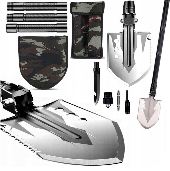 Saperka Składana Łopata Taktyczna Wojskowa Niezbędnik 16w1 Survival