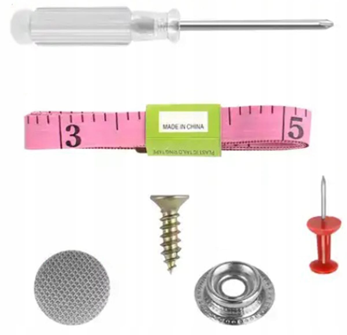 Zestaw Naprawczy Do Naprawy Podsufitki Samochodowej Nity Szary Centymetr