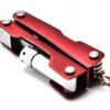 Mini Multitool Turystyczny Survival Brelok Latarka Nóż Otwieracz + Etui