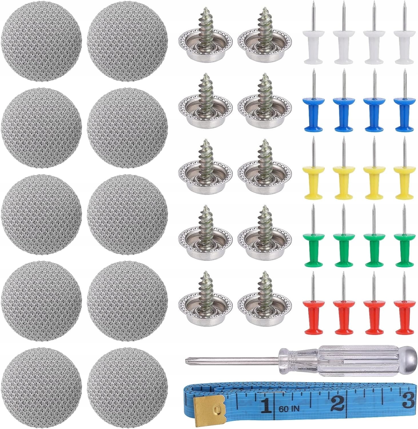 Zestaw Naprawczy Do Naprawy Podsufitki Samochodowej Nity Szary Centymetr