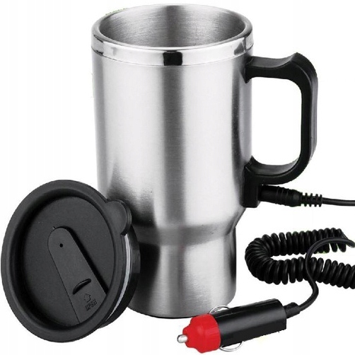 Kubek Termiczny Stalowy 12v Do Auta 400ml Xline Pod Zapalniczkę