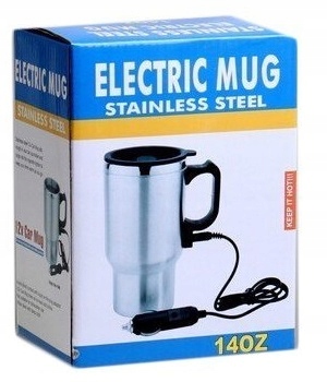 Kubek Termiczny Stalowy 12v Do Auta 400ml Xline Pod Zapalniczkę