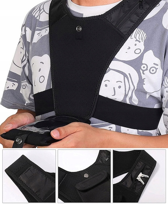 Szelki Odblaskowe Kamizelka Odblaskowa Ostrzegawcza Regulowana Do Biegania