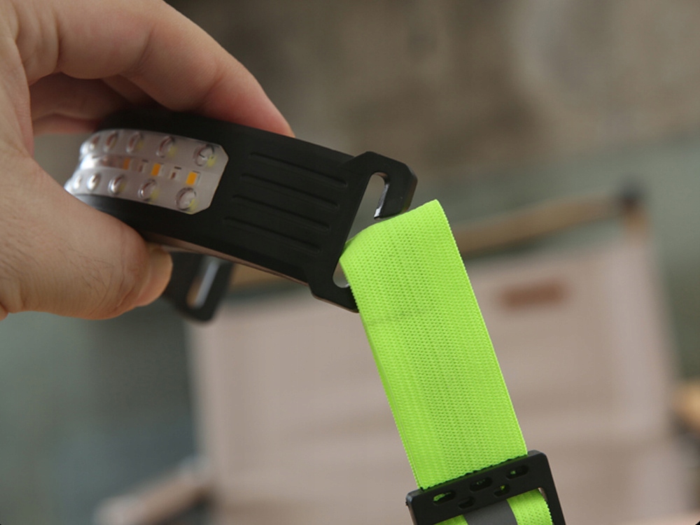 Mocna Latarka Czołowa Led Cob Czujnik Ruchu Usb Turystyczna Czołówka Lampka