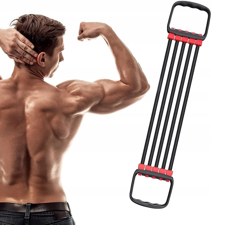 Ekspander Do Ćwiczeń Napinacz Mięśni 5 Gum Oporowych Expander Reulowany