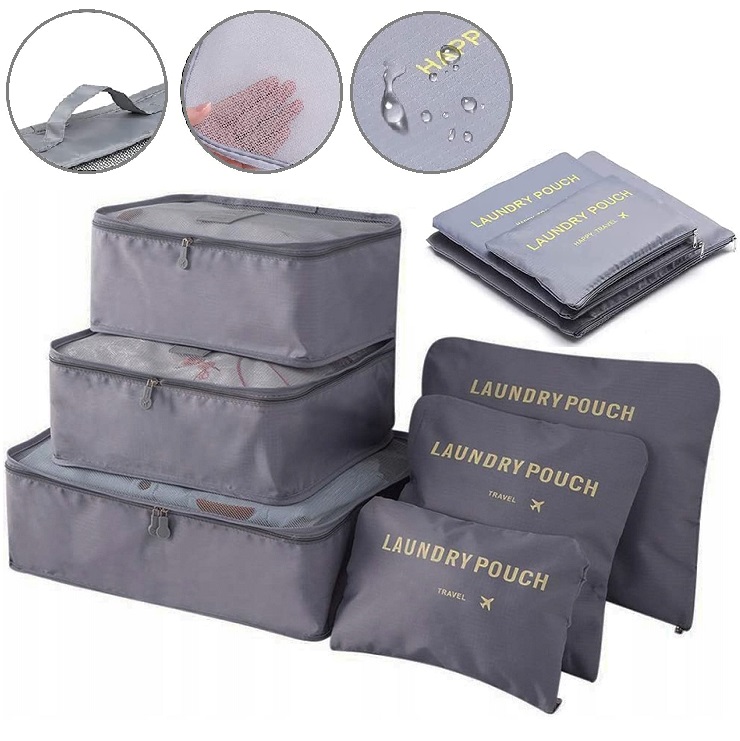 Organizer Podróżny Do Walizki Torby Etui Zestaw Torba X 6 Na Ubrania Buty