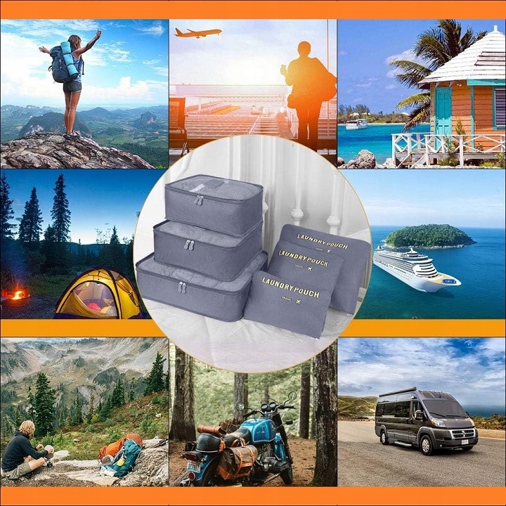 Organizer Podróżny Do Walizki Torby Etui Zestaw Torba X 6 Na Ubrania Buty