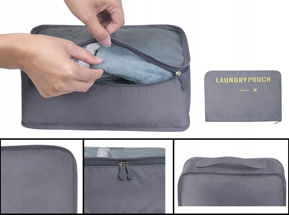 Organizer Podróżny Do Walizki Torby Etui Zestaw Torba X 6 Na Ubrania Buty