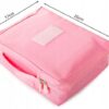 Kosmetyczka Podróżna Organizer Turystyczny Podróżny Do Bagażu Różowa