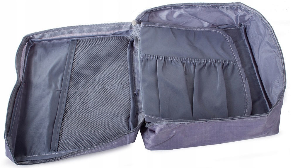 Kosmetyczka Podróżna Organizer Turystyczny Podróżny Do Bagażu Szara