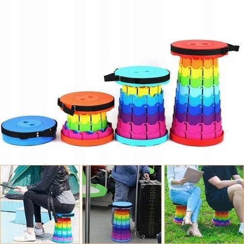 Krzesło Składane Taboret Stołek Rozkładany Do Domu Ogrodu Na Kemping Ryby