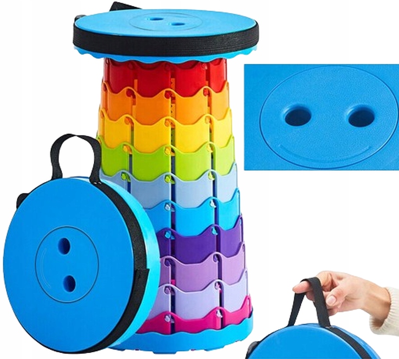 Krzesło Składane Taboret Stołek Rozkładany Do Domu Ogrodu Na Kemping Ryby