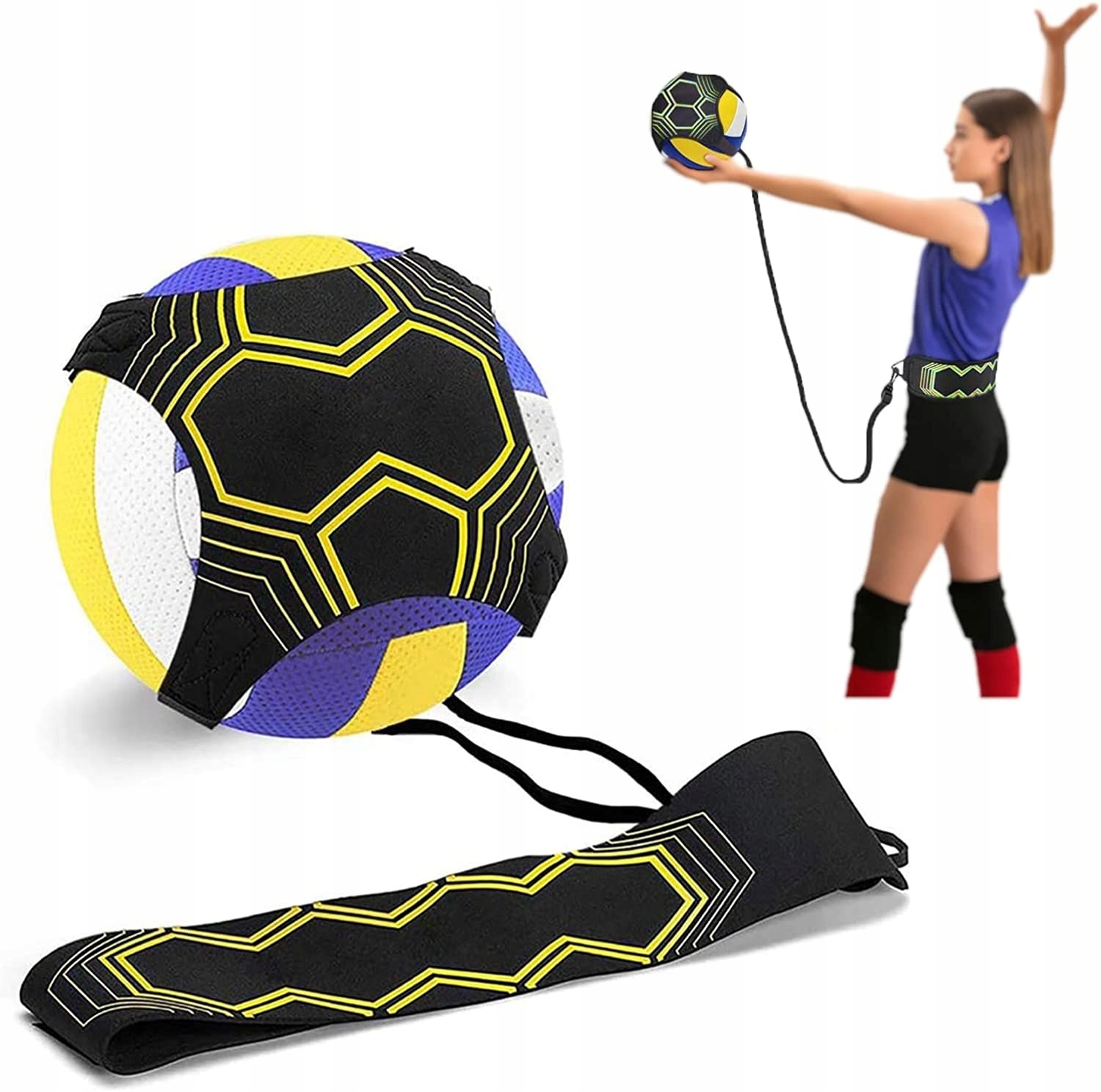 Regulowany Pas Treningowy Trenażer Piłki Podania Do Treningu Elastyczny