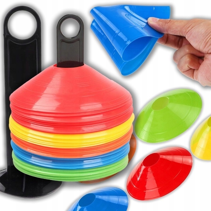 Pachołki Treningowe Do Piłki Nożnej Zestaw 50 szt Piłka Nożna Dla Piłkarza