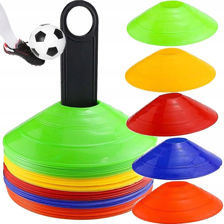 Pachołki Treningowe Do Piłki Nożnej Zestaw 50 szt Piłka Nożna Dla Piłkarza