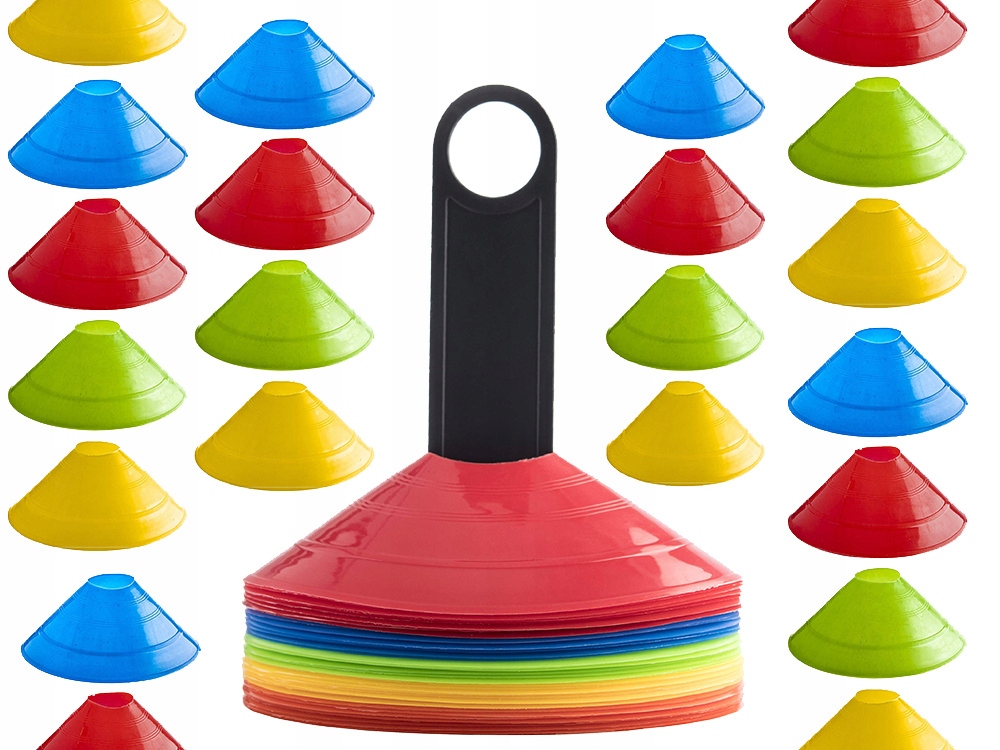 Pachołki Treningowe Do Piłki Nożnej Zestaw 50 szt Piłka Nożna Dla Piłkarza