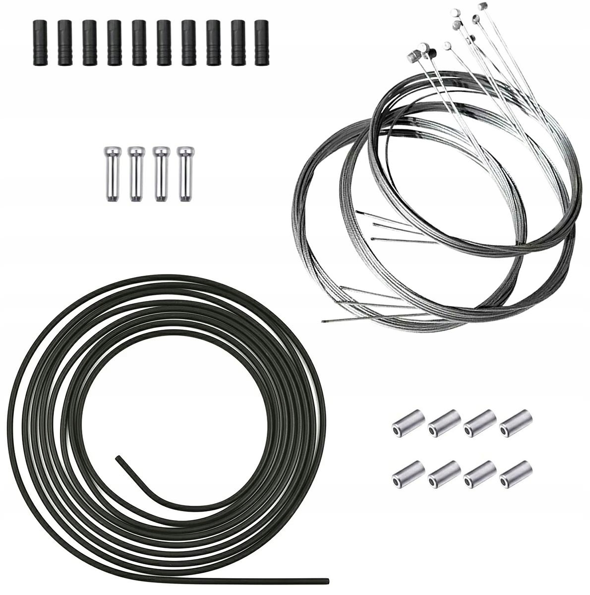 Zestaw Duży Linki Pancerze Końcówki Na Rower Do Hamulców I Przerzutek Linek