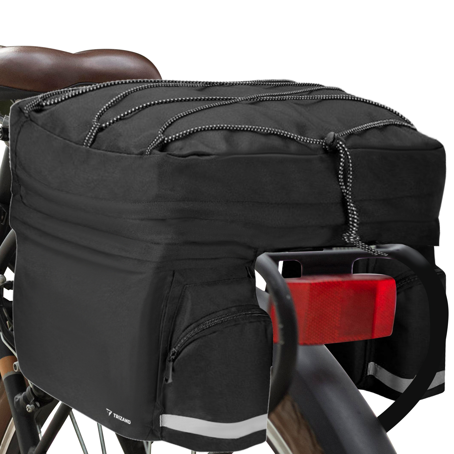 Torba Rowerowa Sakwa Na Bagażnik Rower Wodoodporna Etui Duża Czarna Pojemna