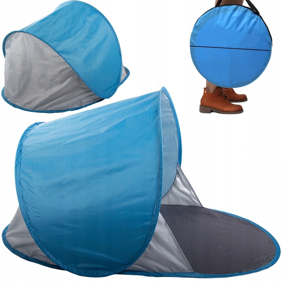 Namiot Plażowy Parawan Samorozkładający Na Plażę Duży Ogrodowy Ochrona Uv