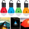 Lampka Żarówka Led Wisząca Hak Namiot Camping Kemping Biwak Na Baterie